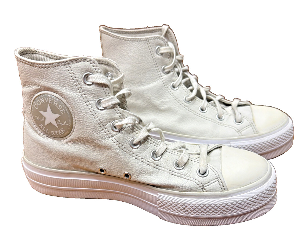 Converse Chuck Taylor All Star Lift Cream Platform High Tops Size 9